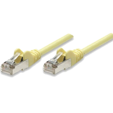 Cavo di rete patch in rame schermato cat. 5e giallo ftp 7,5 mt