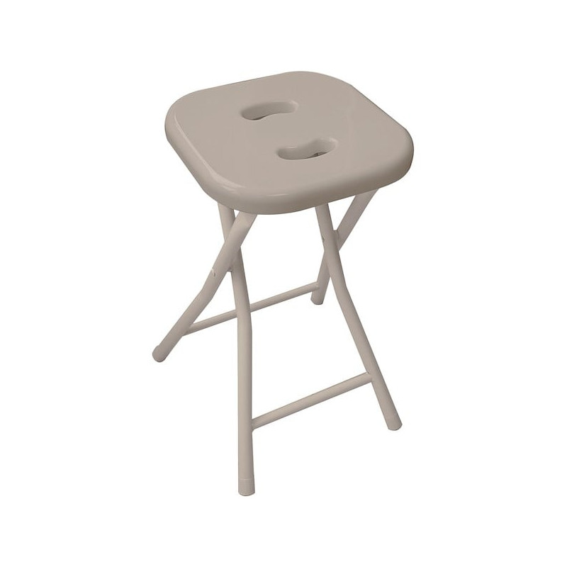 sgabello richiudibile gedy per bagno termoplastiche e metallo 26x28x46.5cm