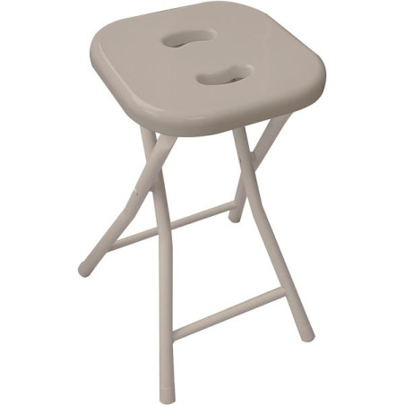 sgabello richiudibile gedy per bagno termoplastiche e metallo 26x28x46.5cm