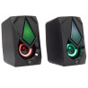 altoparlanti white shark gaming speakers rgb/usb nero
