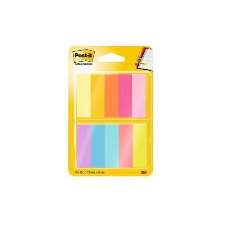segnapagina post-it cf6 in carta 12 7mmx44 4mm 10x50-fogli