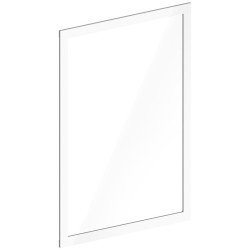 pannello frontale in rete ssupd meshroom in vetro temperato bianco