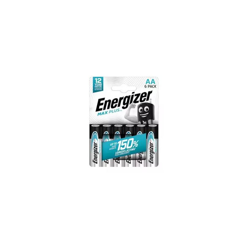 batteria energizer max plus alcaline aa 1.5v 6pz [e303322500]