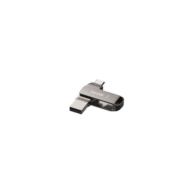 pen drive 64gb lexar jumpdrive dual d400 usb-c 3.1 grigio [933311]