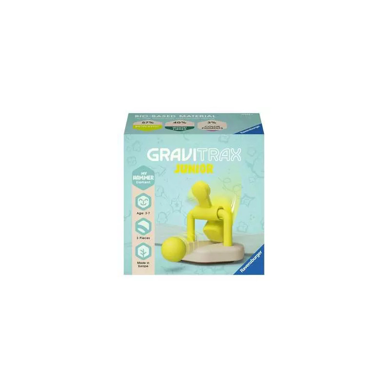 gioco per bambini ravensburger gravitrax junior element hammer giallo