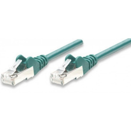 Cavo di rete patch in rame schermato cat. 5e verde ftp 30 mt