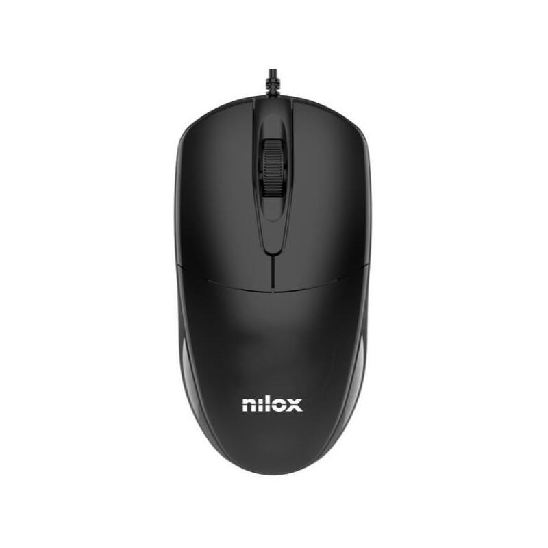 mouse nilox mousb1011 con fili usb 1200dpi nero [mousb1011]