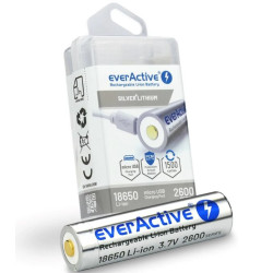 batteria everactive 18650 li-ion 2600mah/3.7v [ev18650-26m]