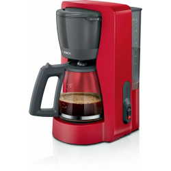 macchina da caffe' americano bosch tka2m114 10 tazze 1200w rosso