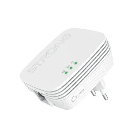 powerline strong mini wifi 600 duo 600mbit/s 240v 50/60hz 2pz bianco