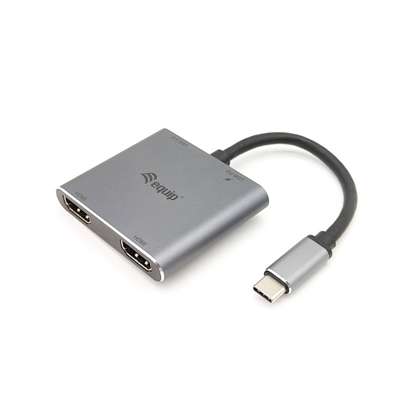 adattatore conceptronic usb-c 4in1 argento [133484]