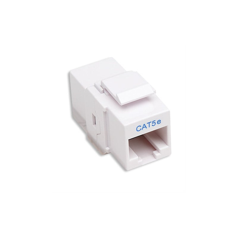 Accoppiatore rj45 f/f utp cat5e keystone bianco