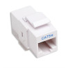 Accoppiatore rj45 f/f utp cat5e keystone bianco