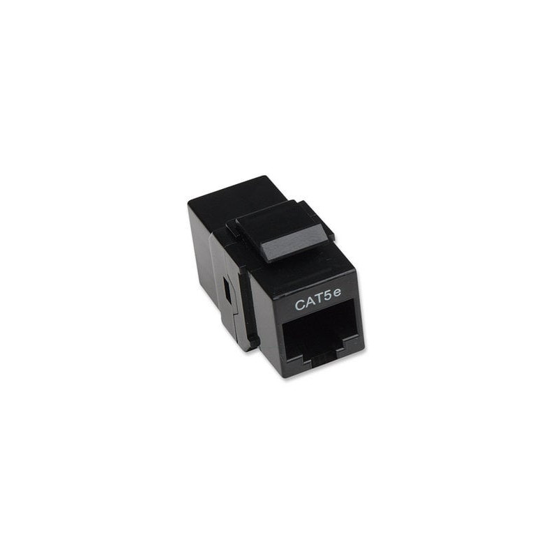 Accoppiatore rj45 f/f utp cat5e keystone nero