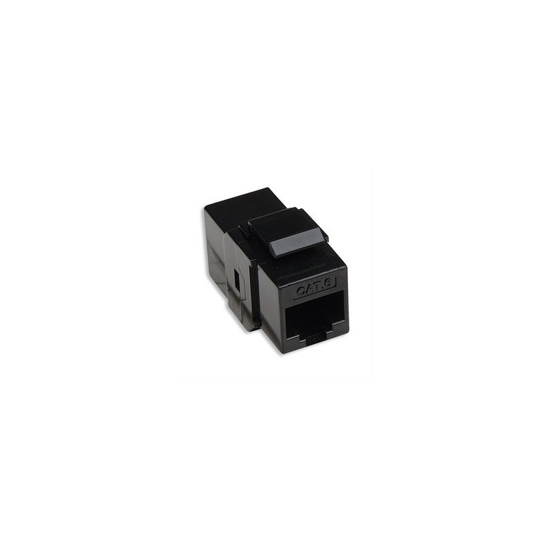 Accoppiatore rj45 f/f utp cat6 keystone nero