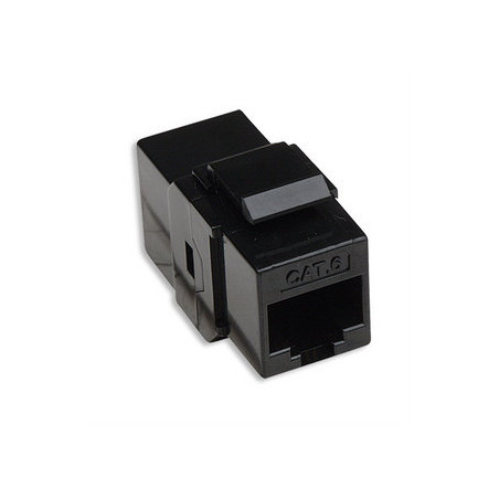 Accoppiatore rj45 f/f utp cat6 keystone nero