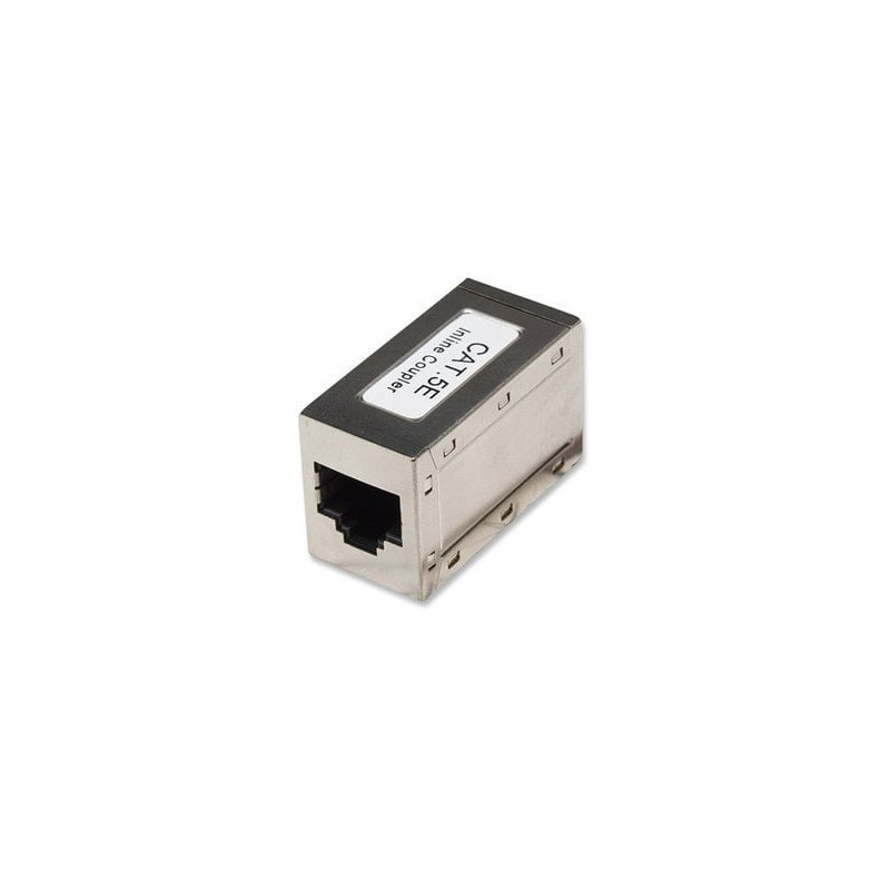 Accoppiatore rj45 schermato cat. 5e femmina/femmina