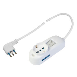 presa multipla polypool pp2500xl 1.5m bianco [pp2500xl]