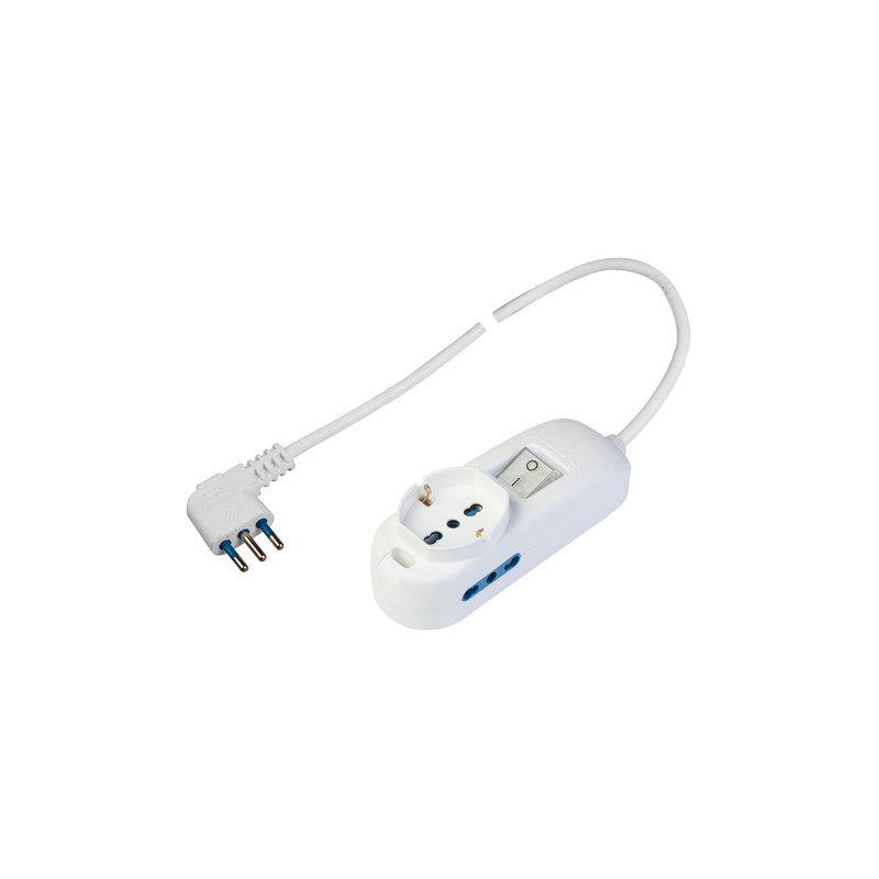 presa multipla polypool pp2500xl 1.5m bianco [pp2500xl]