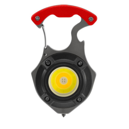 torcia pocketlight portatile ricaricabile led 5w ip44 rosso/nero