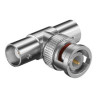 Adattatore bnc a t 1 maschio 2 femmine