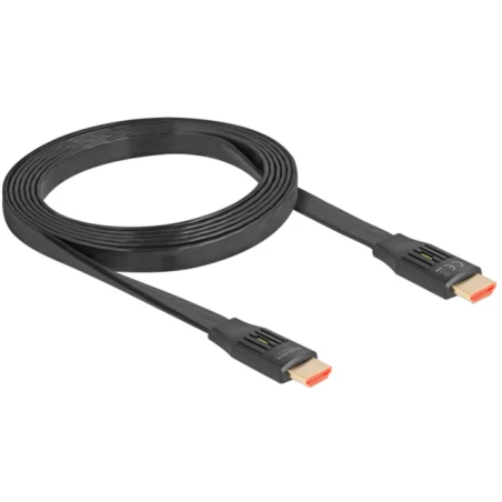 cavo piatto hdmi delock ad alta velocita' 48gps 8k 60hz 2m nero