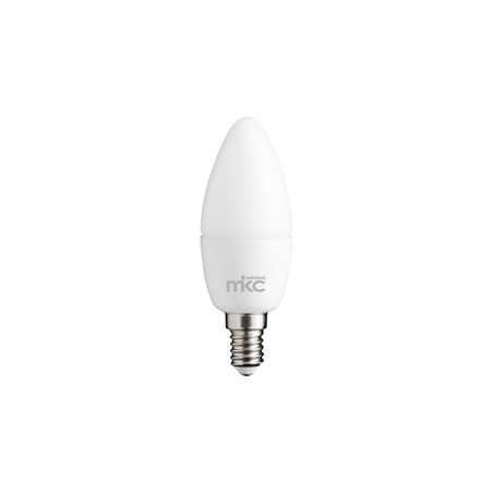lampadina led mkc candela 5.5w e14 3000k luce bianca calda bianco