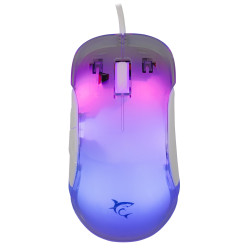 mouse white shark gm-5017 gaming senza fili ottico 12800dpi bianco/mordred