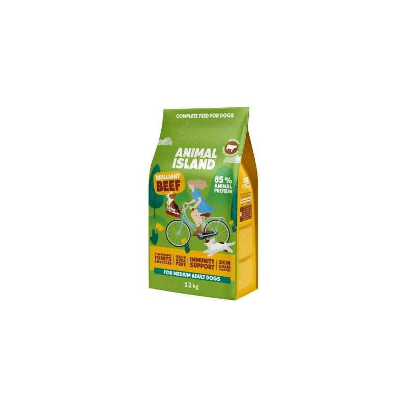 mangime animal island manzo brillante per cani 12kg