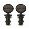 set tappi bottiglia ghidini cipriano 16006x sommelier nero 2pz