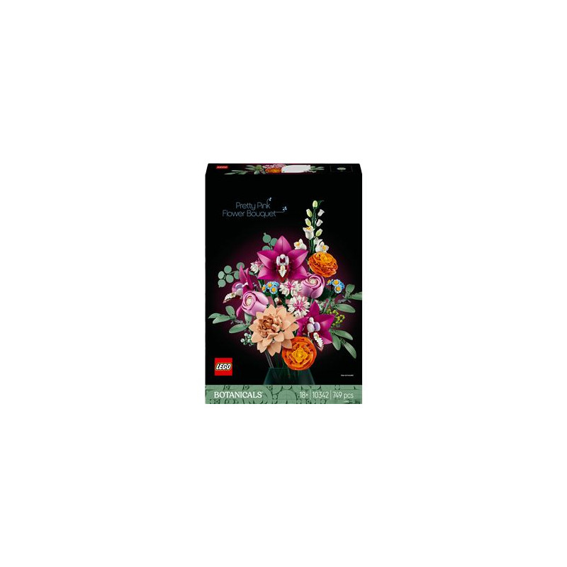 lego botanicals il grazioso bouquet di fiori rosa multicolore [10342]