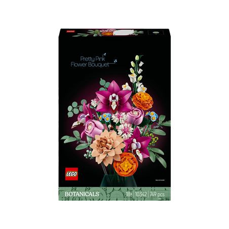lego botanicals il grazioso bouquet di fiori rosa multicolore [10342]