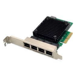 adattatore di rete digitus pcie 4 -port rj45 - rtl8125b -