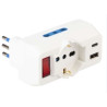 adattatore spina triplo polypool 10a 2p+t 2 prese 10-16a + 1