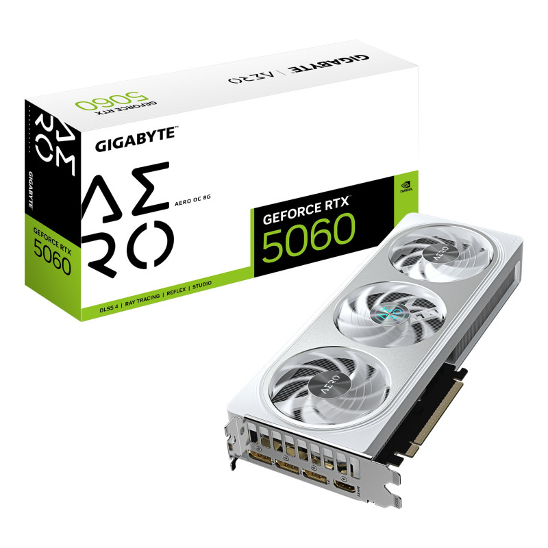 scheda video nvidia gigabyte geforce rtx 5060 aero oc 8gb gddr7 128bit