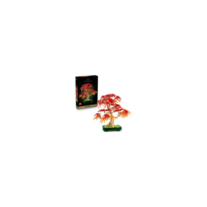 set di costruzione lego icons 10348 botanicals bonsai di acero rosso