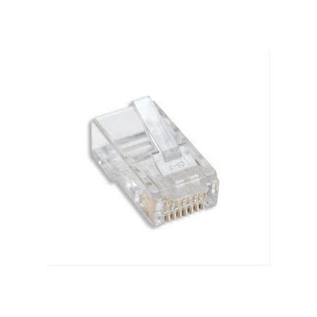 Confezione 100 plug rj45 utp per categoria 6 cavo flessibile