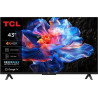 tv led 43" tcl 43p61k 4k uhd 3840x2160p classe f nero