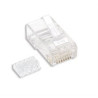 Confezione 100 plug rj45 utp per categoria 6 cavo rigido