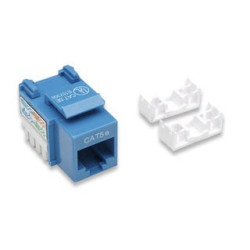 Frutto keystone rj45 c5e utp blu
