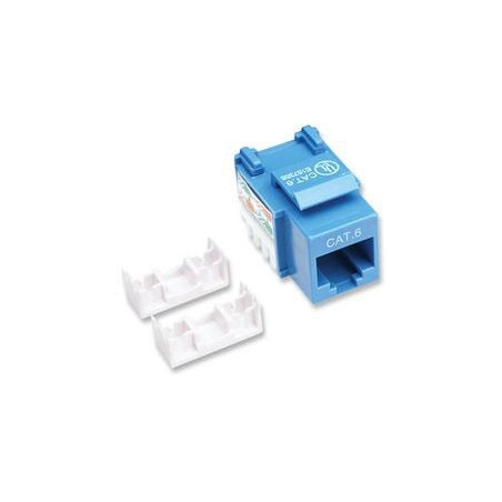 Frutto keystone rj45 cat.6 utp non schermato blu