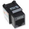 Frutto keystone rj45 cat.6 utp non schermato nero