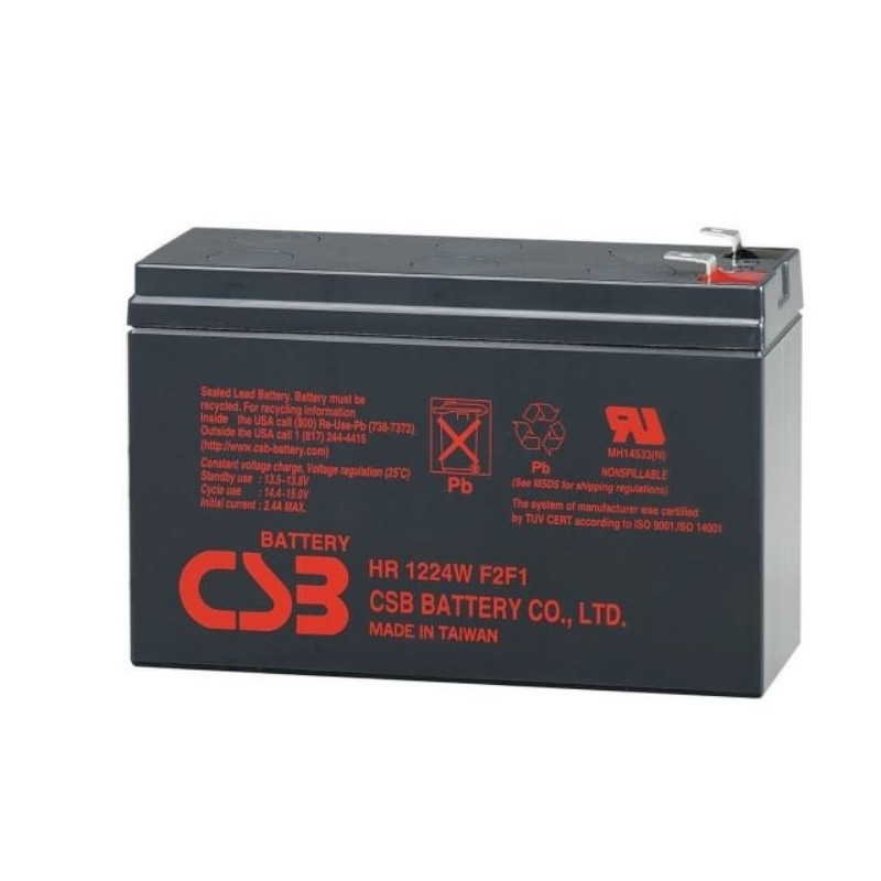 batteria ricaricabile csb 12v/5.8ah nero [azcsbuayhrl1225]