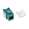 Frutto keystone rj45 cat.6 utp non schermato verde