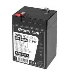 batteria green cell agm vrla 6v 4ah ip54 nero [azgceuay06v4ahj]