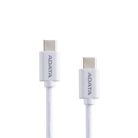 cavo adata usb-c a usb-c usb 2.0 2m bianco [cacc-200pn-wh]