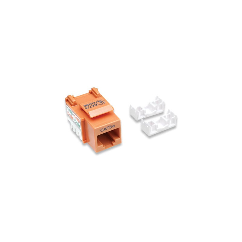 Frutto keystone rj45 cat5e utp arancio