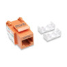 Frutto keystone rj45 cat5e utp arancio