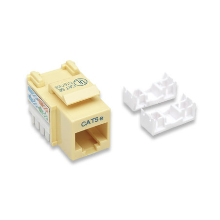 Frutto keystone rj45 cat5e utp giallo