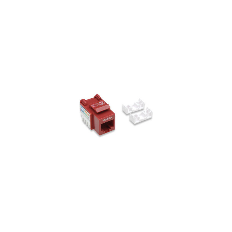 Frutto keystone rj45 cat5e utp rosso